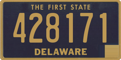 DE license plate 428171