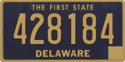 DE license plate 428184