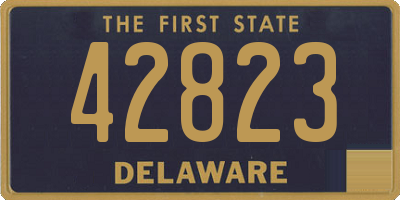DE license plate 42823