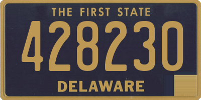 DE license plate 428230