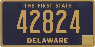 DE license plate 42824