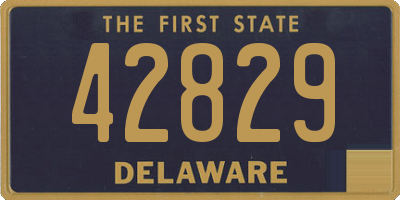 DE license plate 42829