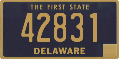 DE license plate 42831