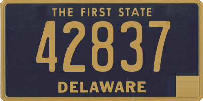 DE license plate 42837