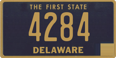 DE license plate 4284