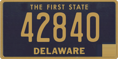 DE license plate 42840