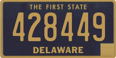 DE license plate 428449