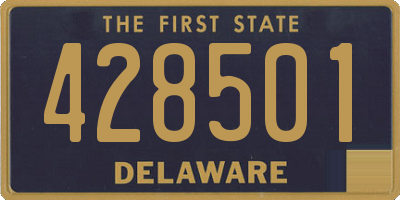DE license plate 428501