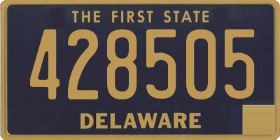 DE license plate 428505