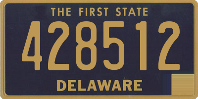 DE license plate 428512