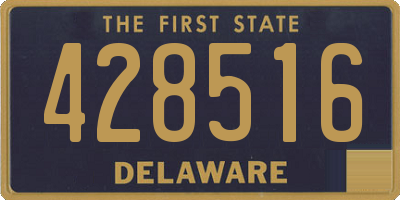 DE license plate 428516