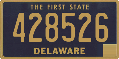 DE license plate 428526