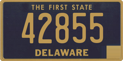 DE license plate 42855