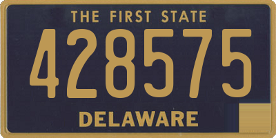 DE license plate 428575