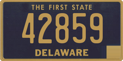 DE license plate 42859
