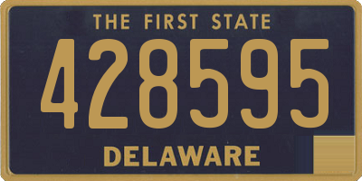 DE license plate 428595