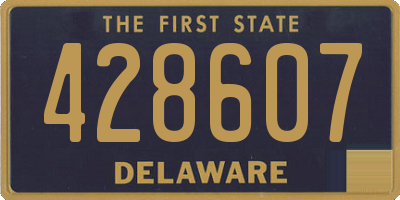 DE license plate 428607