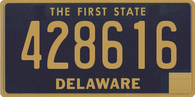 DE license plate 428616