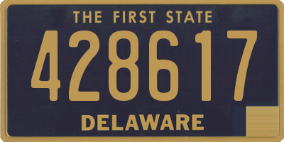DE license plate 428617