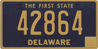 DE license plate 42864