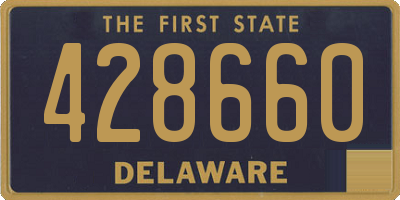 DE license plate 428660