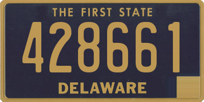 DE license plate 428661