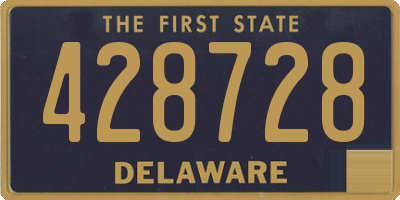 DE license plate 428728