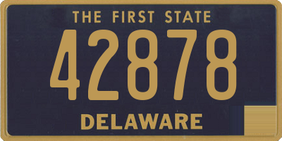 DE license plate 42878
