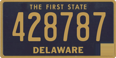 DE license plate 428787