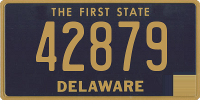 DE license plate 42879