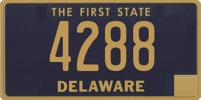 DE license plate 4288