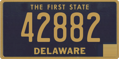 DE license plate 42882