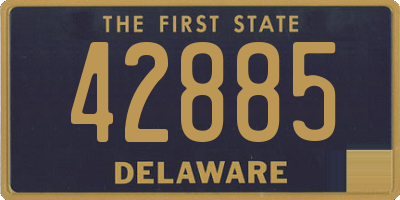 DE license plate 42885