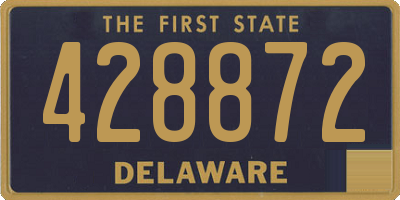 DE license plate 428872