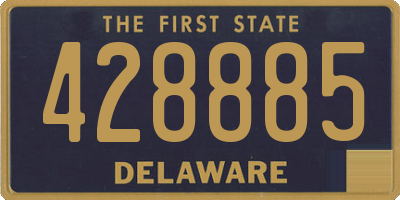 DE license plate 428885