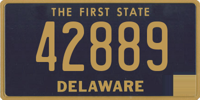 DE license plate 42889