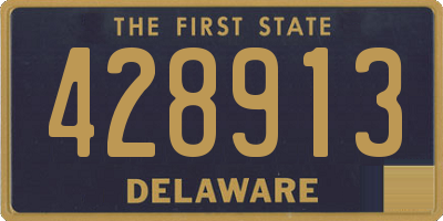 DE license plate 428913