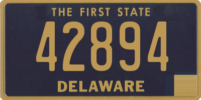 DE license plate 42894