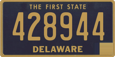 DE license plate 428944