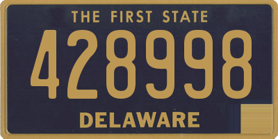 DE license plate 428998