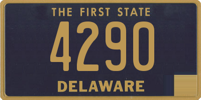 DE license plate 4290