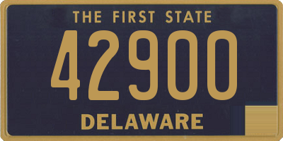 DE license plate 42900