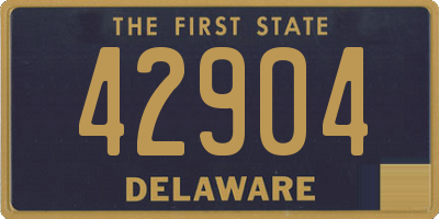 DE license plate 42904