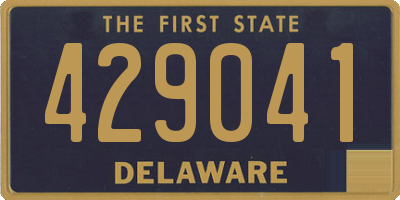 DE license plate 429041