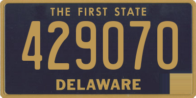 DE license plate 429070