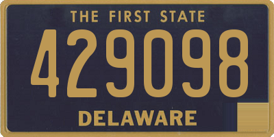 DE license plate 429098