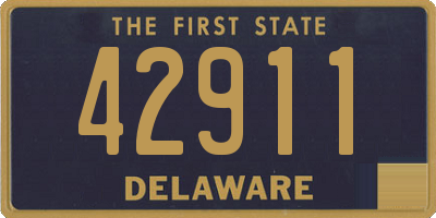 DE license plate 42911