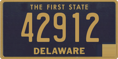 DE license plate 42912