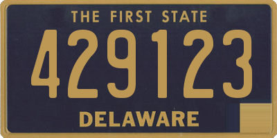 DE license plate 429123