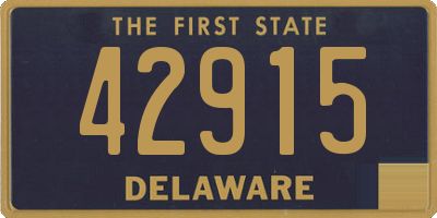 DE license plate 42915